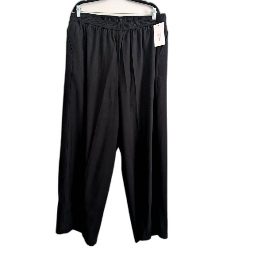 Isabel Maternity by Ingrid & Isabel Wide Leg Pants Black Size XL NWT
